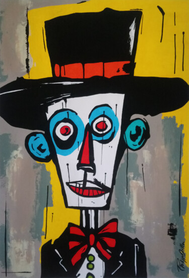 Painting titled "Nestor" by Philippe Dailler, Original Artwork, Acrylic