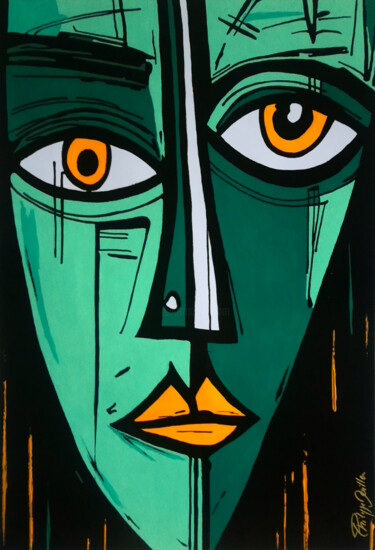 Painting titled "Vera" by Philippe Dailler, Original Artwork, Acrylic