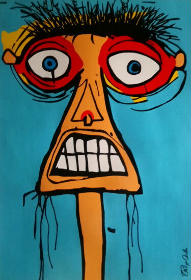 Painting titled "Nino" by Philippe Dailler, Original Artwork, Acrylic