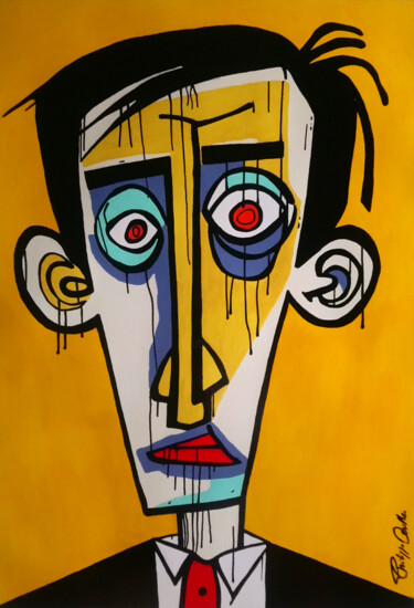 Painting titled "Elliot" by Philippe Dailler, Original Artwork, Acrylic