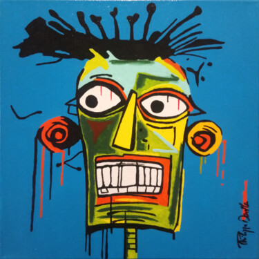 Painting titled "Max" by Philippe Dailler, Original Artwork, Acrylic Mounted on Wood Stretcher frame