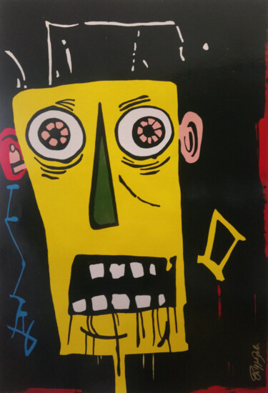 Painting titled "Bob" by Philippe Dailler, Original Artwork, Acrylic