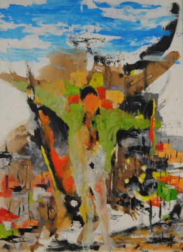 Peinture intitulée "le peintre" par Philippe Debat, Œuvre d'art originale, Acrylique