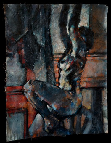 Peinture intitulée "L'accroche" par Philippe-Emmanuel Amirault, Œuvre d'art originale, Huile