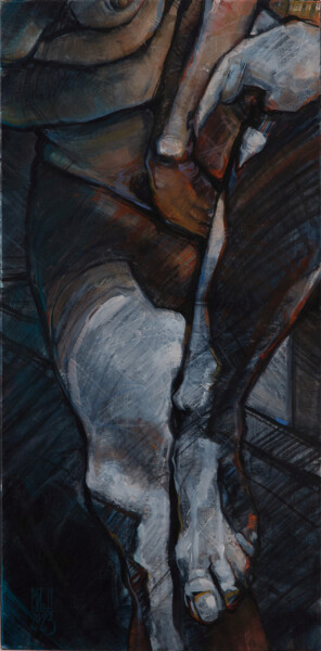 Pittura intitolato "La danse" da Philippe-Emmanuel Amirault, Opera d'arte originale, Olio Montato su Telaio per barella in l…