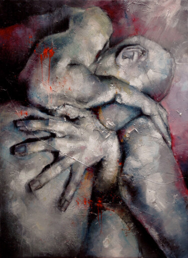 Pittura intitolato "La main" da Philippe-Emmanuel Amirault, Opera d'arte originale, Olio