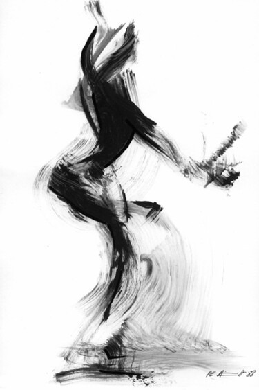 Peinture intitulée "Mouvement 2" par Philippe-Emmanuel Amirault, Œuvre d'art originale
