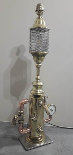 Escultura intitulada "Lampe Art Déco Récu…" por Philippe Fautrez, Obras de arte originais