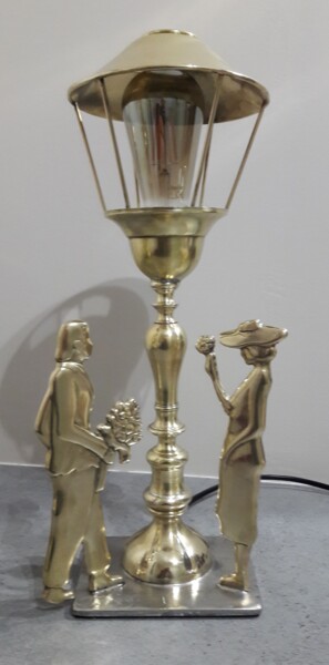 Escultura intitulada "Lampe Art Déco Récu…" por Philippe Fautrez, Obras de arte originais