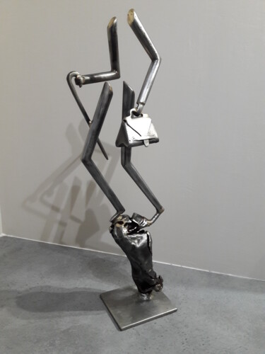 Sculpture intitulée "Le passant" par Philippe Fautrez, Œuvre d'art originale