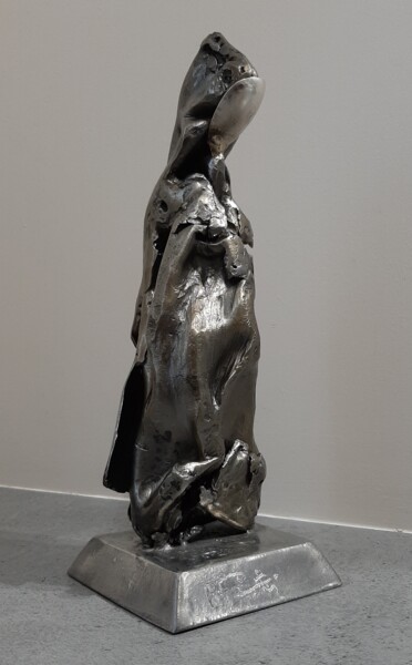 Sculpture titled "Dame" by Philippe Fautrez, Original Artwork, Metals
