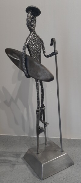 Escultura intitulada "Berger basque  595" por Philippe Fautrez, Obras de arte originais, Metais