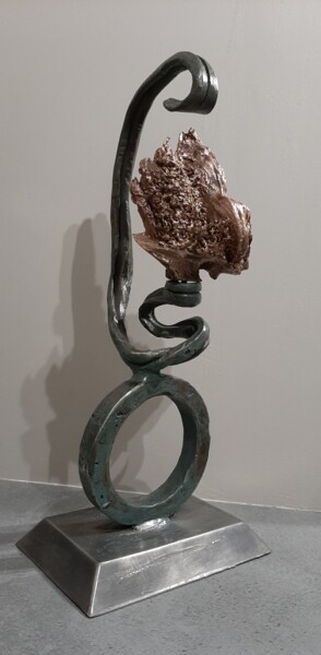 Sculpture titled "Tout feu tout flamm…" by Philippe Fautrez, Original Artwork, Metals