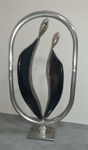 Sculpture titled "Tandem" by Philippe Fautrez, Original Artwork, Metals