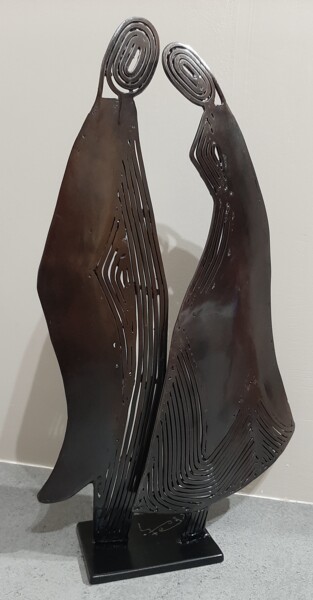 Sculpture intitulée "couple" par Philippe Fautrez, Œuvre d'art originale, Métaux