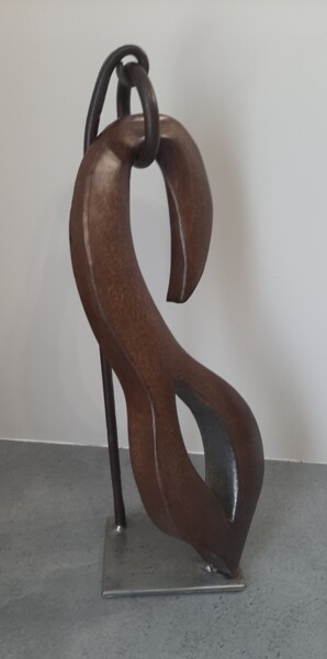 Sculpture intitulée "pour en arriver là" par Philippe Fautrez, Œuvre d'art originale, Métaux