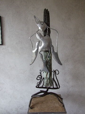 Sculpture intitulée "amoco" par Philippe Fautrez, Œuvre d'art originale