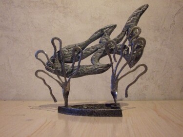 Sculpture intitulée "poisson fer" par Philippe Fautrez, Œuvre d'art originale
