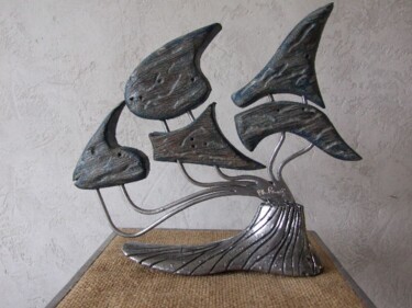 Sculpture titled "poisson pied" by Philippe Fautrez, Original Artwork