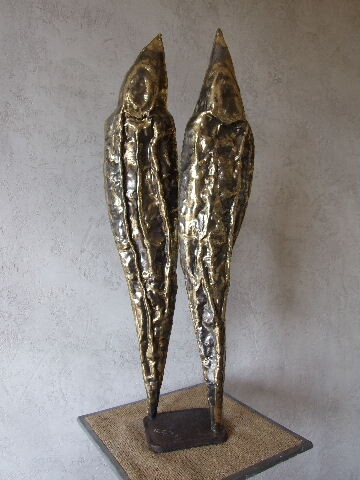 Sculpture titled "touaregs" by Philippe Fautrez, Original Artwork