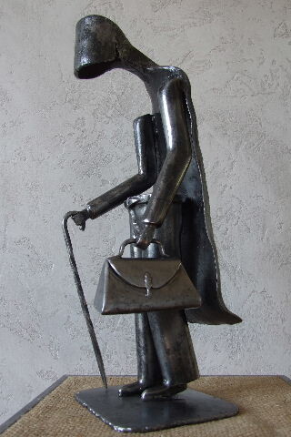 Sculpture titled "t'houe te la peine…" by Philippe Fautrez, Original Artwork