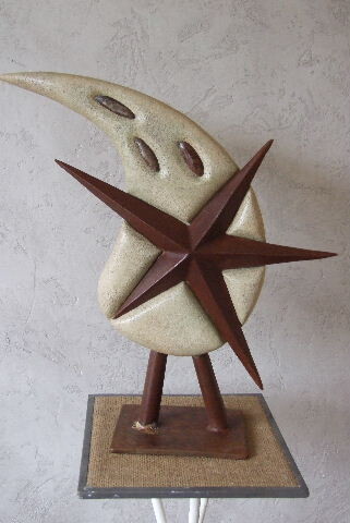 Sculpture intitulée "Un jour une étoile" par Philippe Fautrez, Œuvre d'art originale