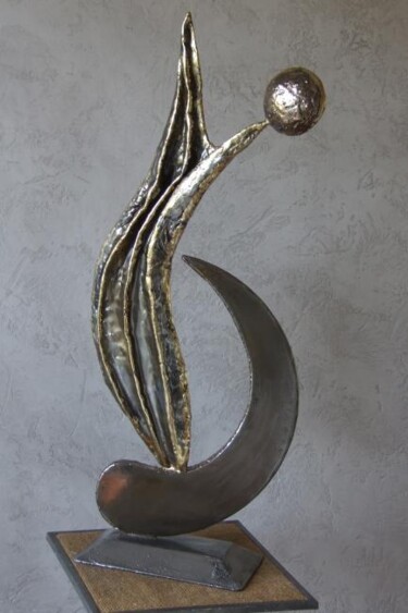 Sculpture intitulée "Au creux de la vague" par Philippe Fautrez, Œuvre d'art originale