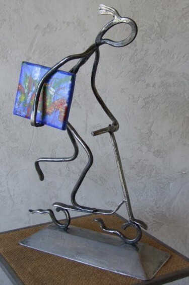 Sculpture intitulée "Sévé charette" par Philippe Fautrez, Œuvre d'art originale