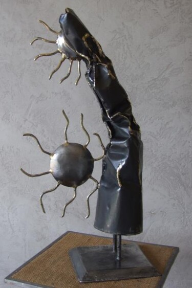 Sculpture intitulée "Soleil Soleil" par Philippe Fautrez, Œuvre d'art originale