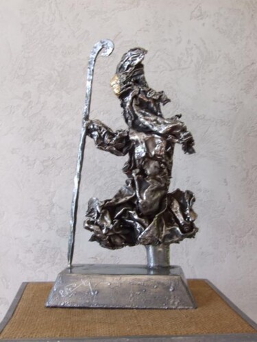 Sculpture intitulée "Le Pélerin" par Philippe Fautrez, Œuvre d'art originale
