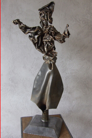 Sculptuur getiteld "La Dame pelle" door Philippe Fautrez, Origineel Kunstwerk