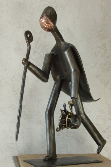 Sculpture intitulée "Saint Jacques de Co…" par Philippe Fautrez, Œuvre d'art originale