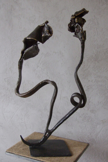 Sculpture intitulée "Le pour et le contre" par Philippe Fautrez, Œuvre d'art originale