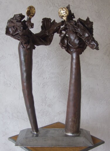 Rzeźba zatytułowany „duo.” autorstwa Philippe Fautrez, Oryginalna praca, Inny