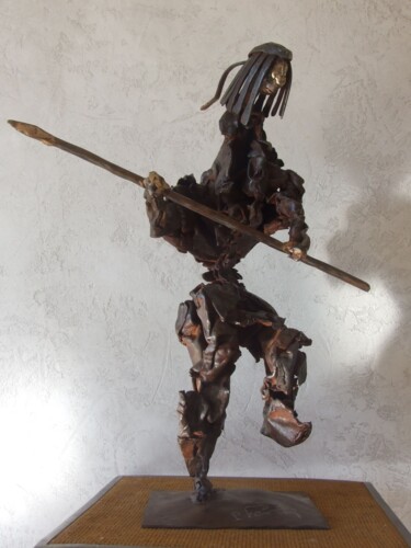 Sculpture intitulée "Géronimo." par Philippe Fautrez, Œuvre d'art originale, Métaux