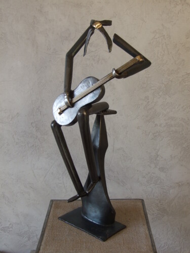 Sculpture intitulée "Manitas" par Philippe Fautrez, Œuvre d'art originale, Métaux