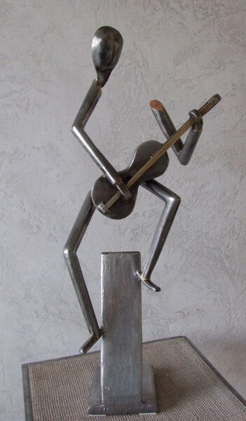Sculpture intitulée "Sur un accord" par Philippe Fautrez, Œuvre d'art originale, Métaux