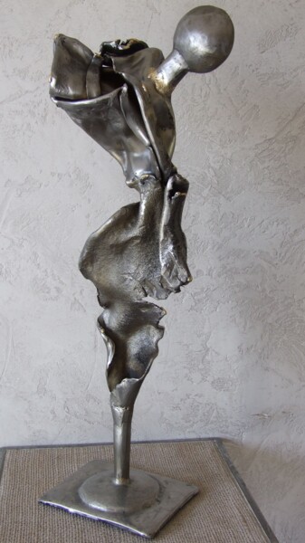 Sculpture titled "En toute simplicité" by Philippe Fautrez, Original Artwork, Metals