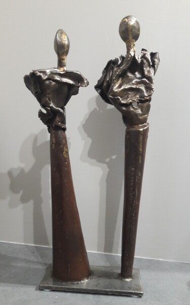 Скульптура под названием "Duo." - Philippe Fautrez, Подлинное произведение искусства