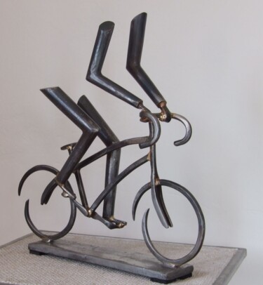雕塑 标题为“Le cyclo” 由Philippe Fautrez, 原创艺术品