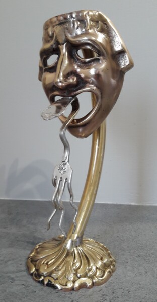 Skulptur mit dem Titel "Art déco récup" von Philippe Fautrez, Original-Kunstwerk