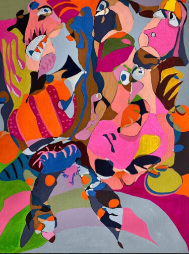 "Play" başlıklı Tablo Philippe Fritsch tarafından, Orijinal sanat, Guaş boya