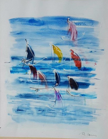 Peinture intitulée "22790705-1015569342…" par Gaury, Œuvre d'art originale, Aquarelle