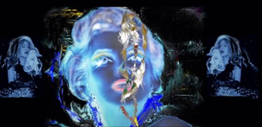 Arte digitale intitolato "MARYLIN CULT" da Philippe Guénin, Opera d'arte originale, Pittura digitale Montato su Alluminio