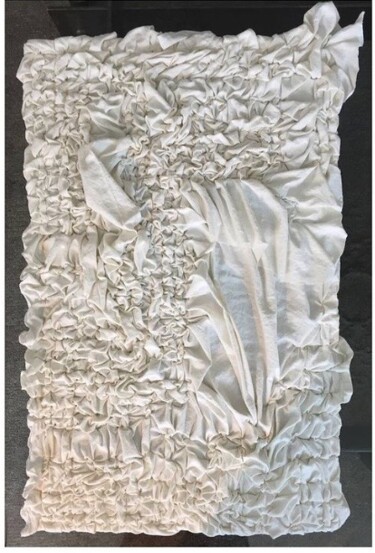 Textielkunst getiteld "Cicatrices" door Philippe Haniez, Origineel Kunstwerk, Stof