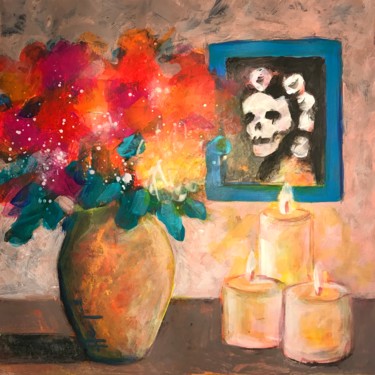 Malarstwo zatytułowany „Día de los muertos” autorstwa Philippe Henriques, Oryginalna praca, Akryl