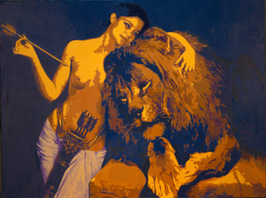 Pintura intitulada "Géraldine" por Philippe H Ragot, Obras de arte originais, Óleo