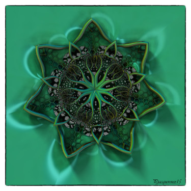 Arts numériques intitulée "7 est vert" par Philippe Jacqueroux, Œuvre d'art originale, Travail numérique 2D