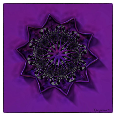 Arts numériques intitulée "10 est violet" par Philippe Jacqueroux, Œuvre d'art originale, Travail numérique 2D