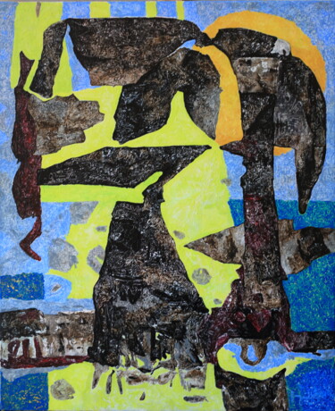Pintura titulada "phénix" por Philippe Jullien, Obra de arte original, Acrílico Montado en Bastidor de camilla de madera